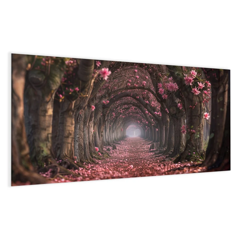 Magnettafel - Rosa Blütentunnel