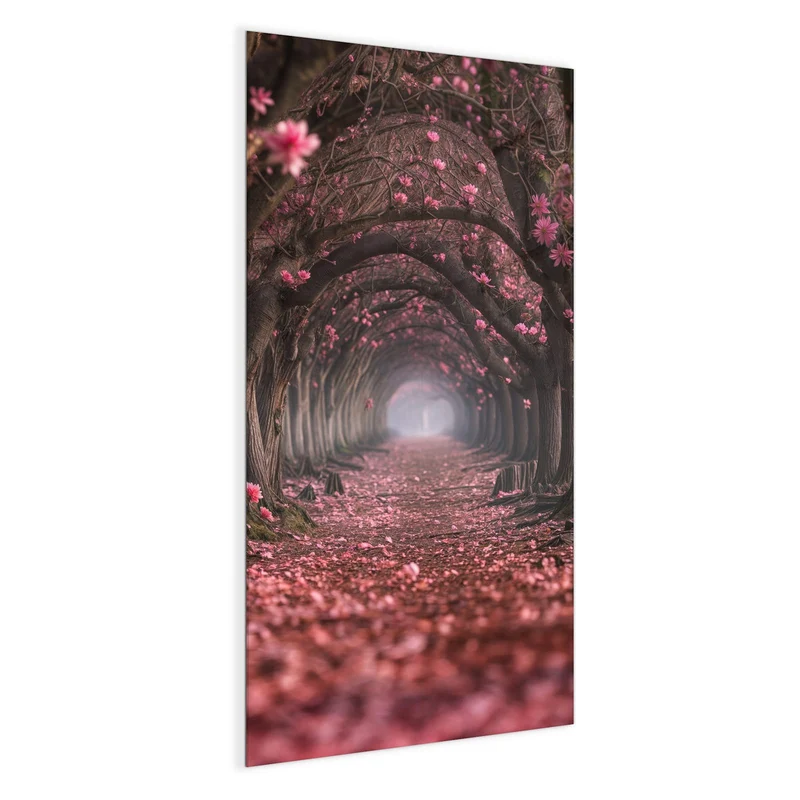 Magnettafel - Rosa Blütentunnel