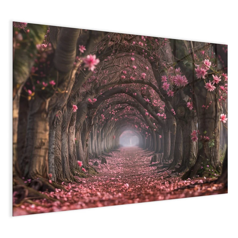 Magnettafel - Rosa Blütentunnel