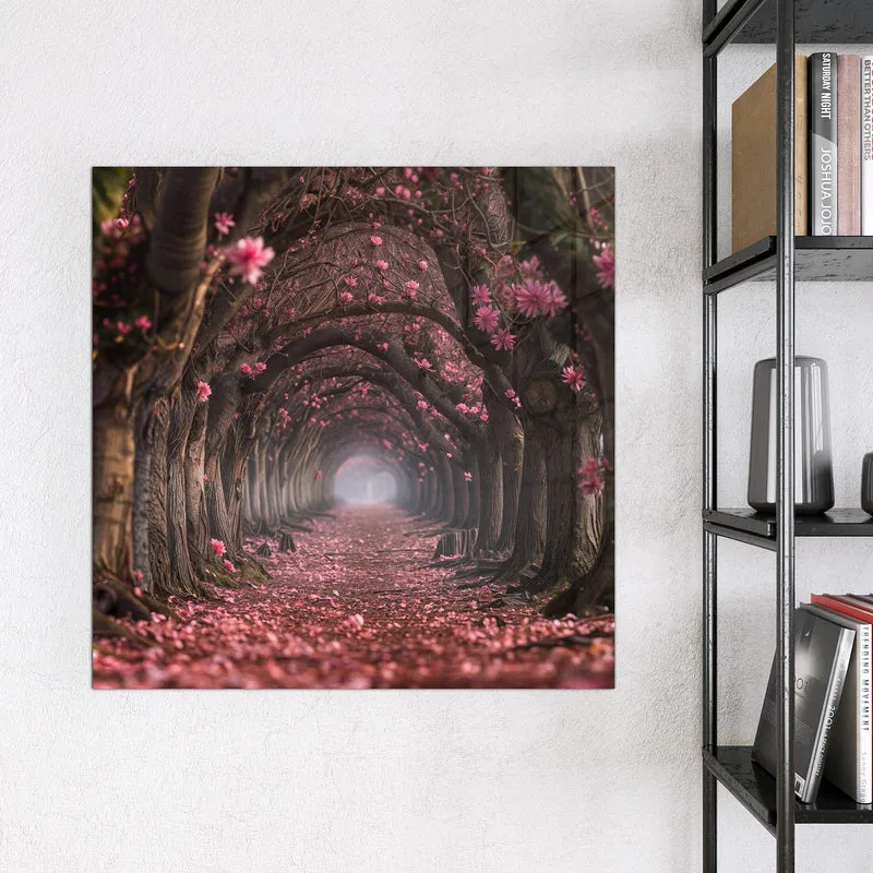Magnettafel - Rosa Blütentunnel