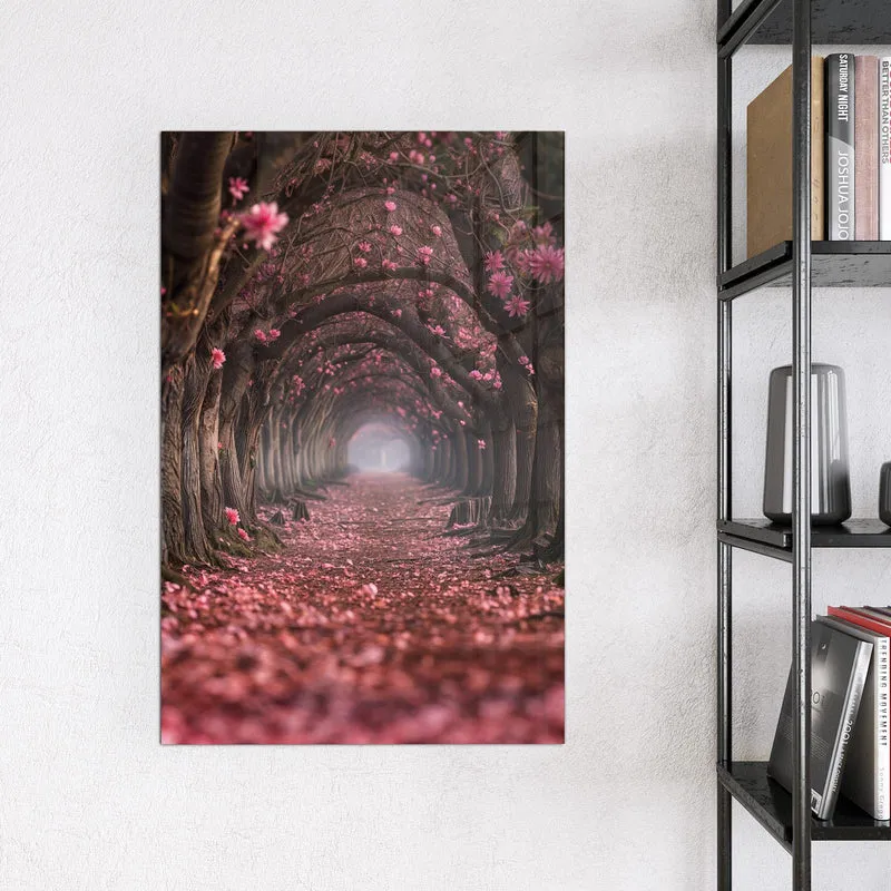 Magnettafel - Rosa Blütentunnel