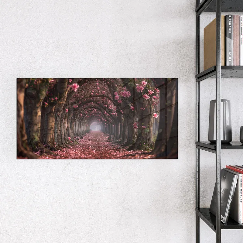 Magnettafel - Rosa Blütentunnel