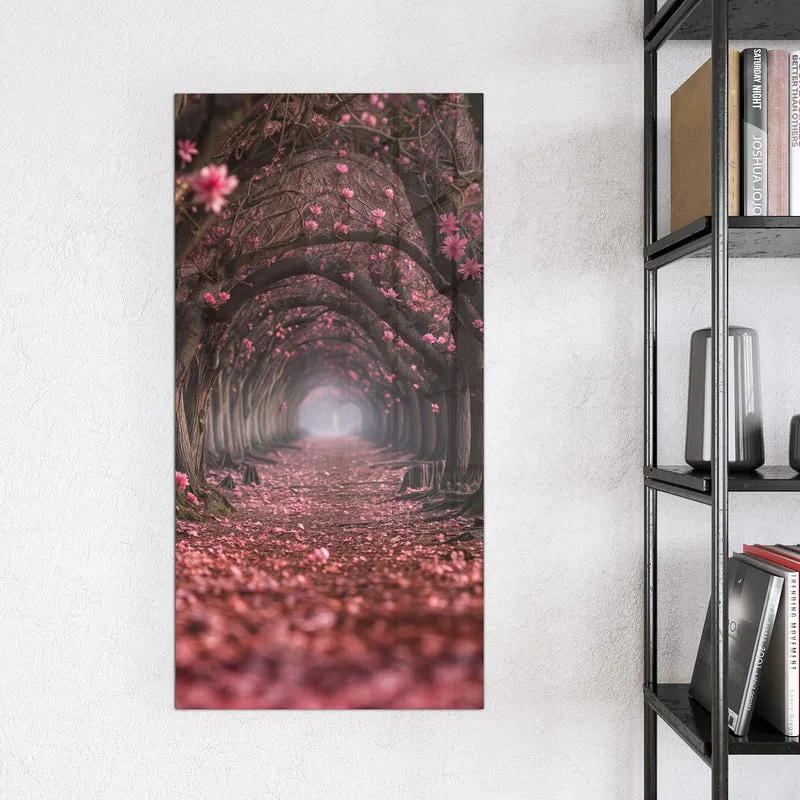 Magnettafel - Rosa Blütentunnel