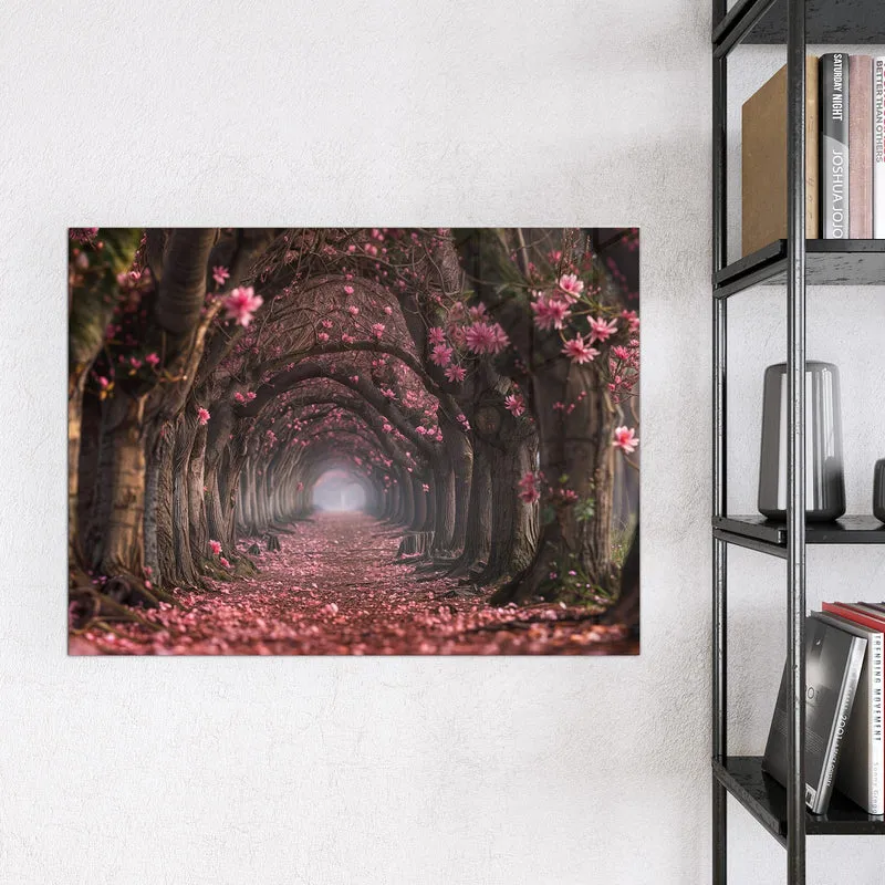 Magnettafel - Rosa Blütentunnel