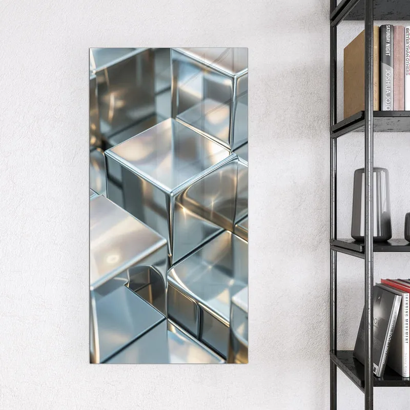 Magnettafel - Metallische Würfel
