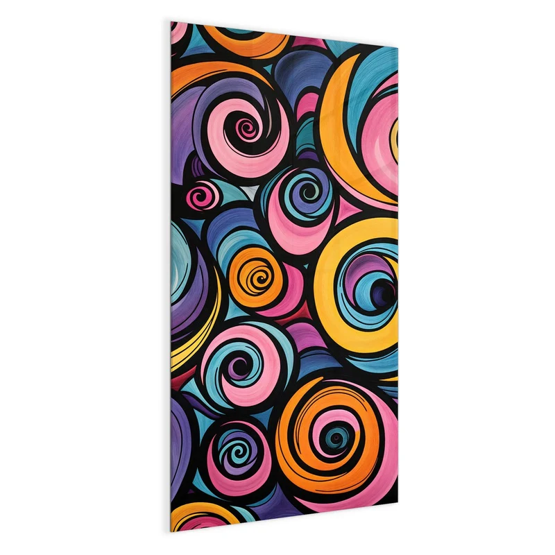 Magnettafel - Farbige Spiralen
