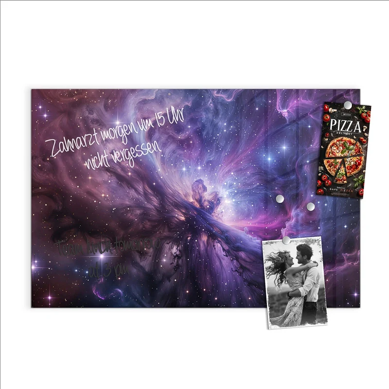 Magnettafel - Violetter Sternennebel