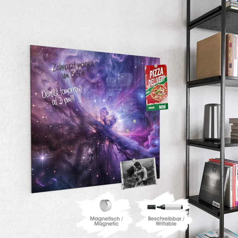 Magnettafel - Violetter Sternennebel