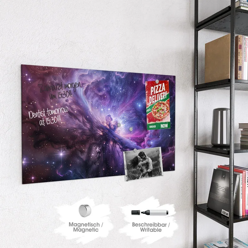 Magnettafel - Violetter Sternennebel