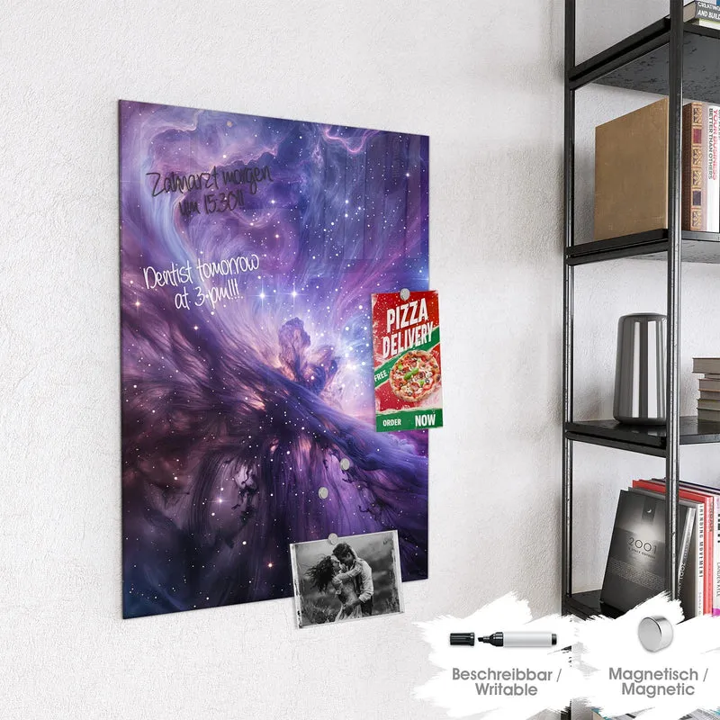 Magnettafel - Violetter Sternennebel