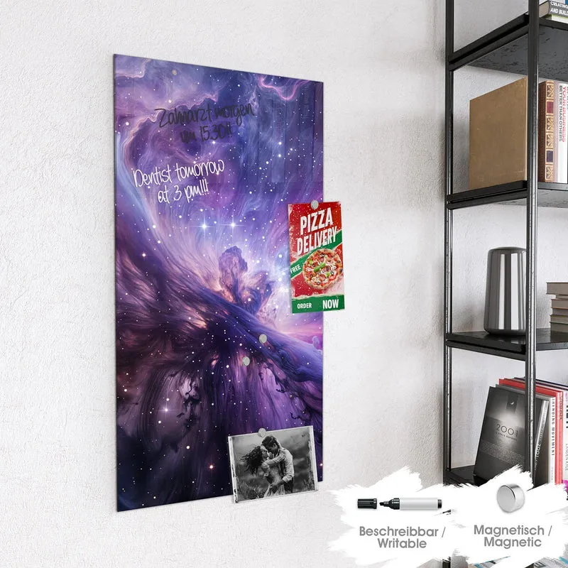 Magnettafel - Violetter Sternennebel