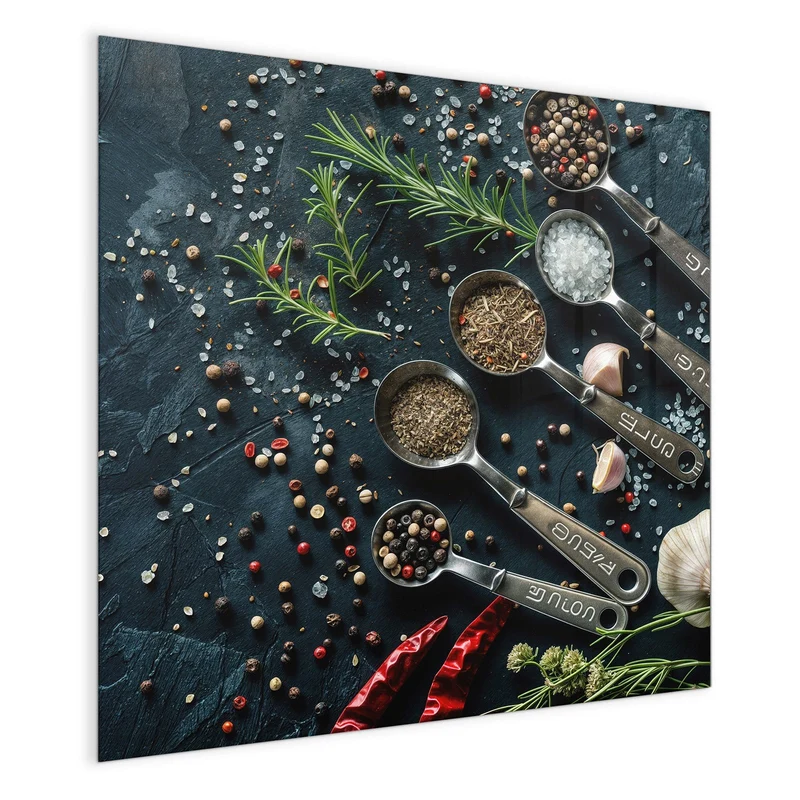 Magnettafel - Gewürze in Messlöffeln