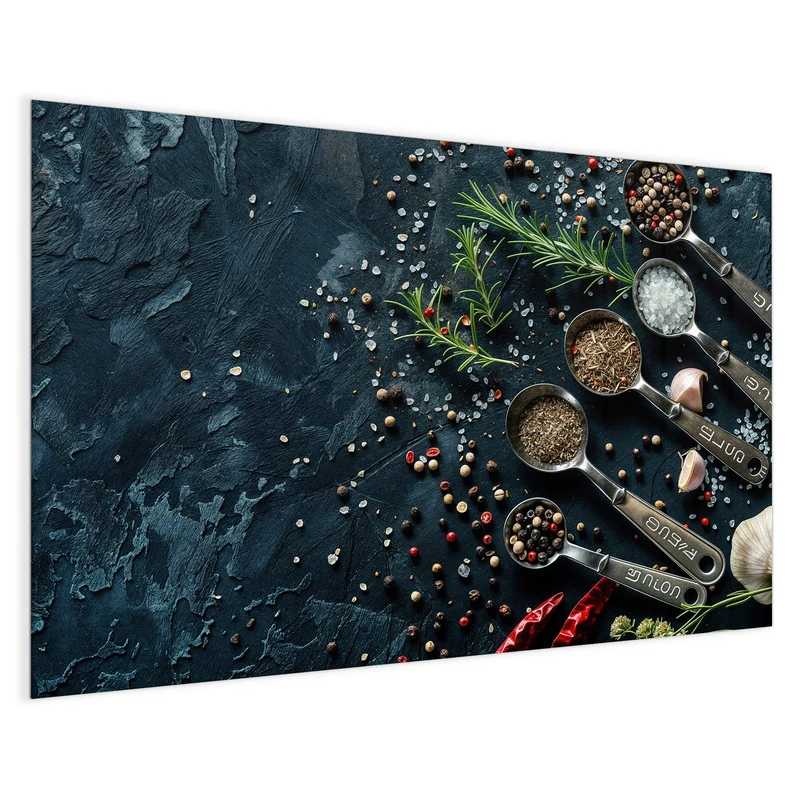 Magnettafel - Gewürze in Messlöffeln