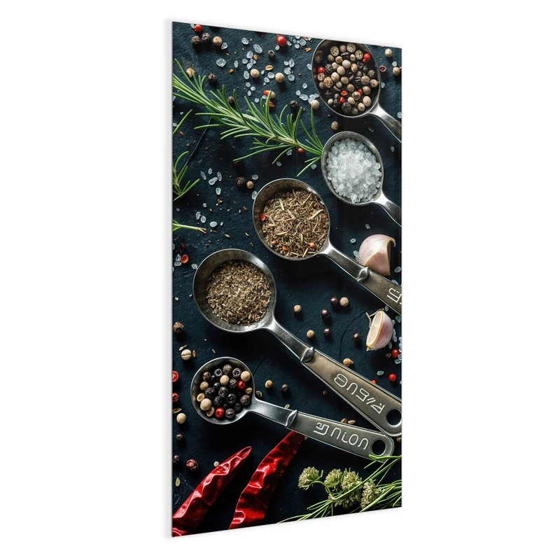 Magnettafel - Gewürze in Messlöffeln