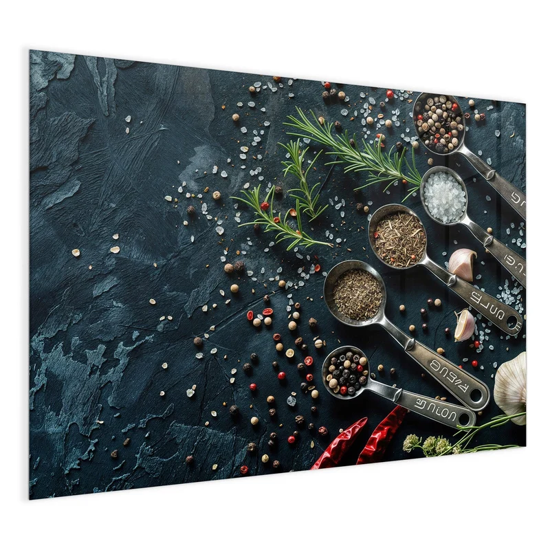 Magnettafel - Gewürze in Messlöffeln