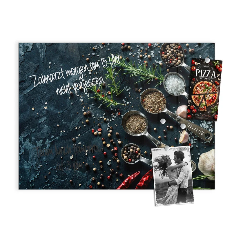 Magnettafel - Gewürze in Messlöffeln