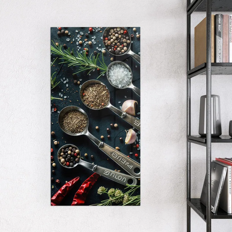Magnettafel - Gewürze in Messlöffeln