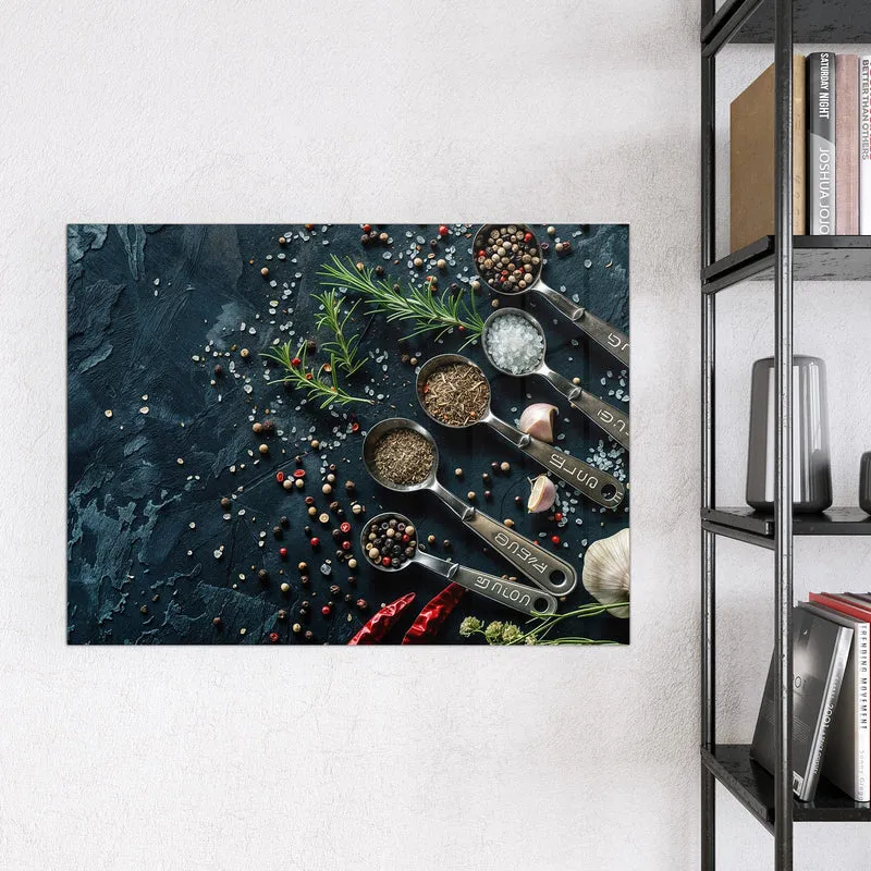 Magnettafel - Gewürze in Messlöffeln