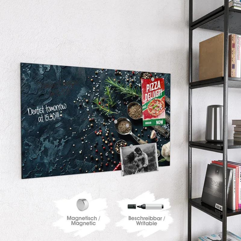 Magnettafel - Gewürze in Messlöffeln