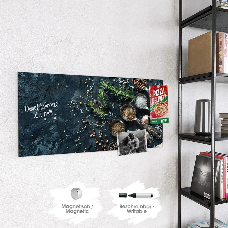 Magnettafel - Gewürze in Messlöffeln