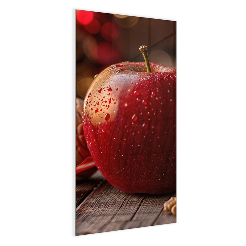 Magnettafel - Apfel und Nüsse