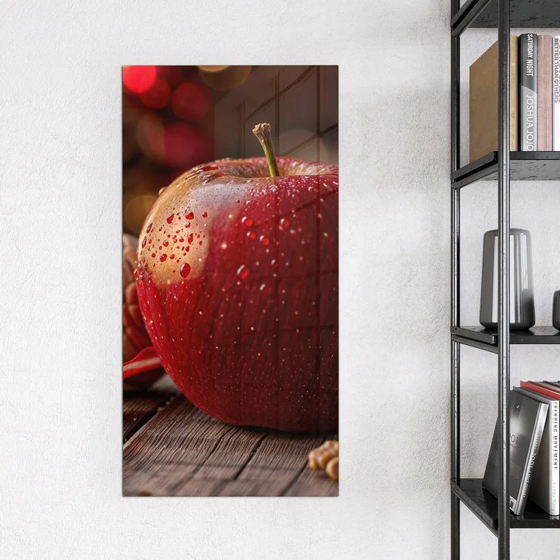 Magnettafel - Apfel und Nüsse