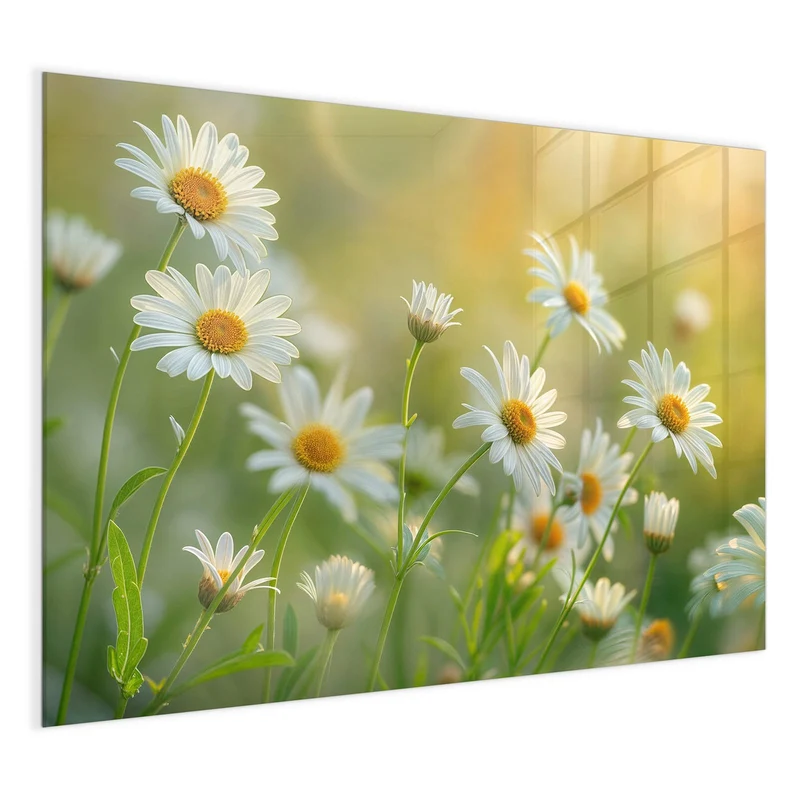 Magnettafel - Weiße Margeriten