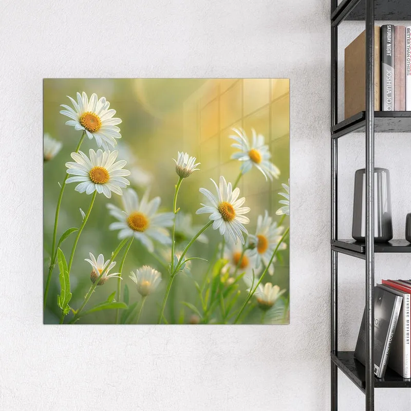 Magnettafel - Weiße Margeriten