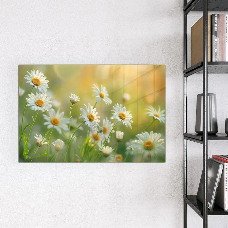 Magnettafel - Weiße Margeriten