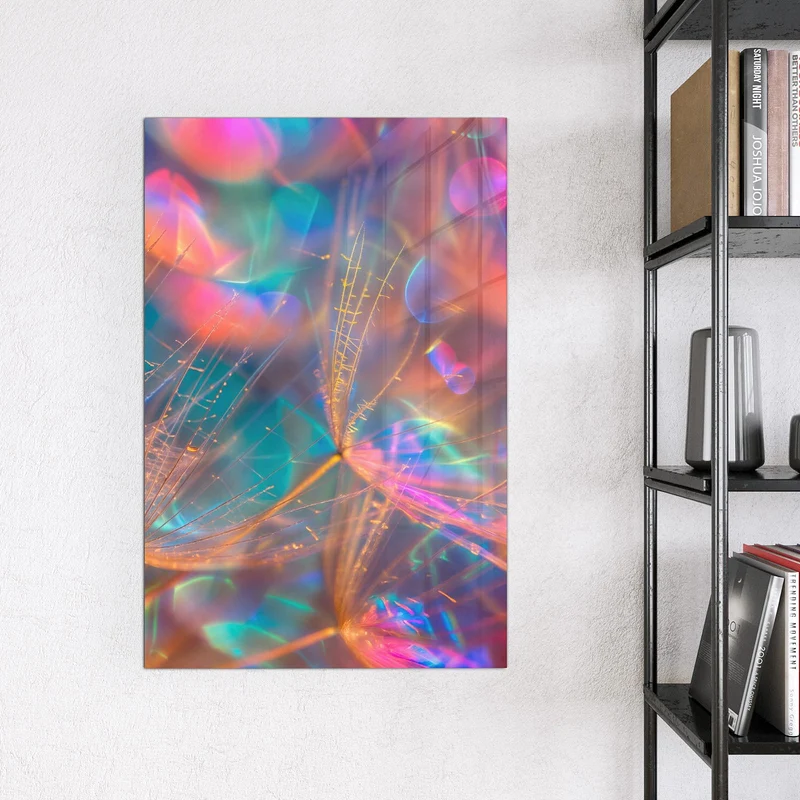 Magnettafel - Bunte Pusteblume