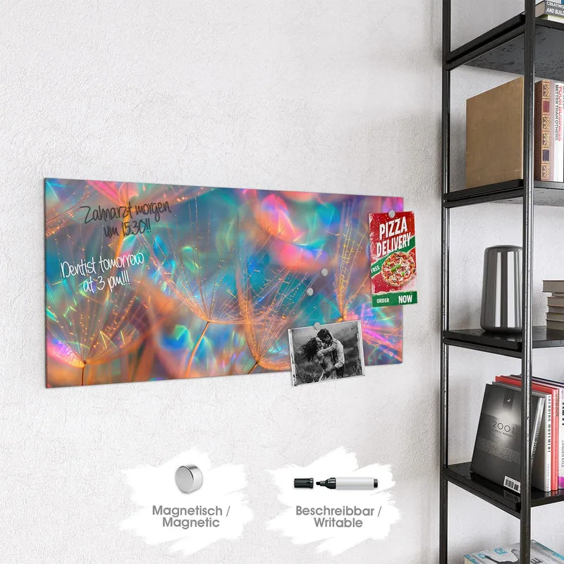 Magnettafel - Bunte Pusteblume