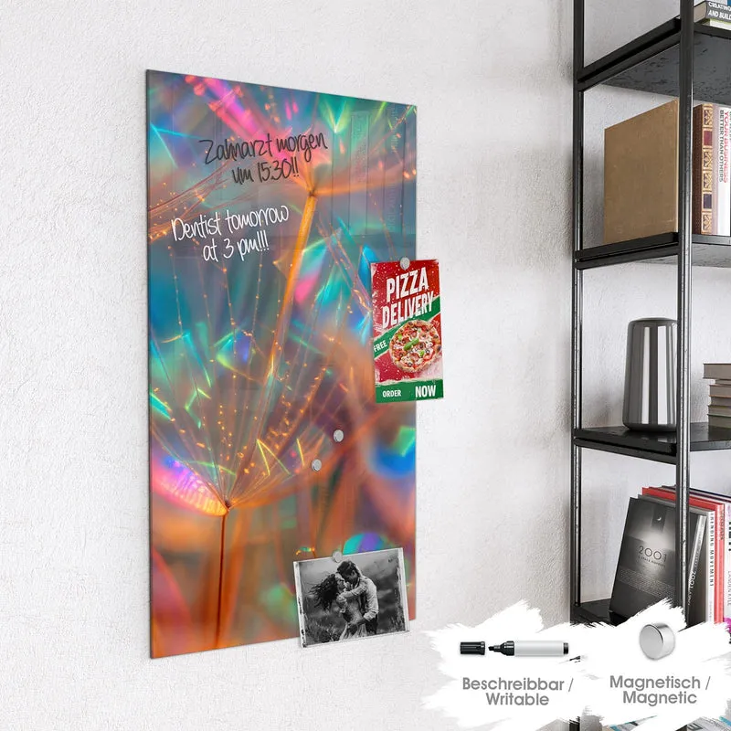 Magnettafel - Bunte Pusteblume