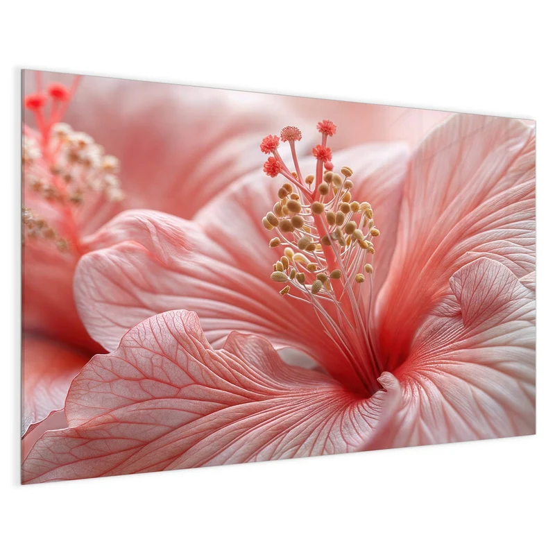 Magnettafel - Rosa Hibiskusblüte