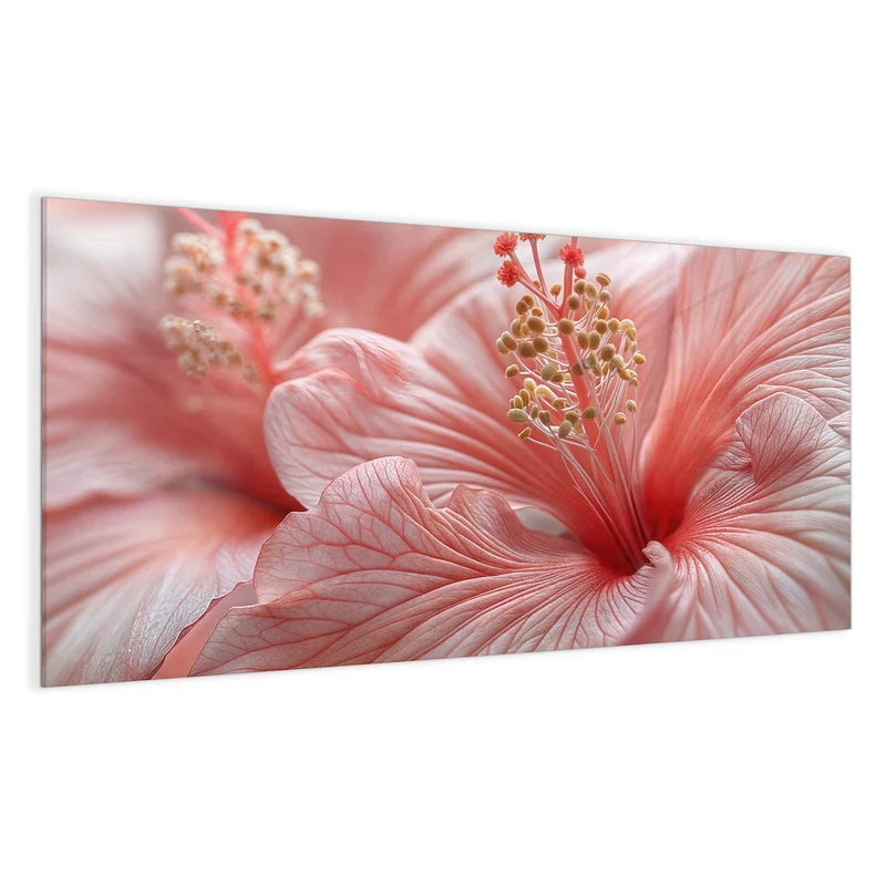 Magnettafel - Rosa Hibiskusblüte