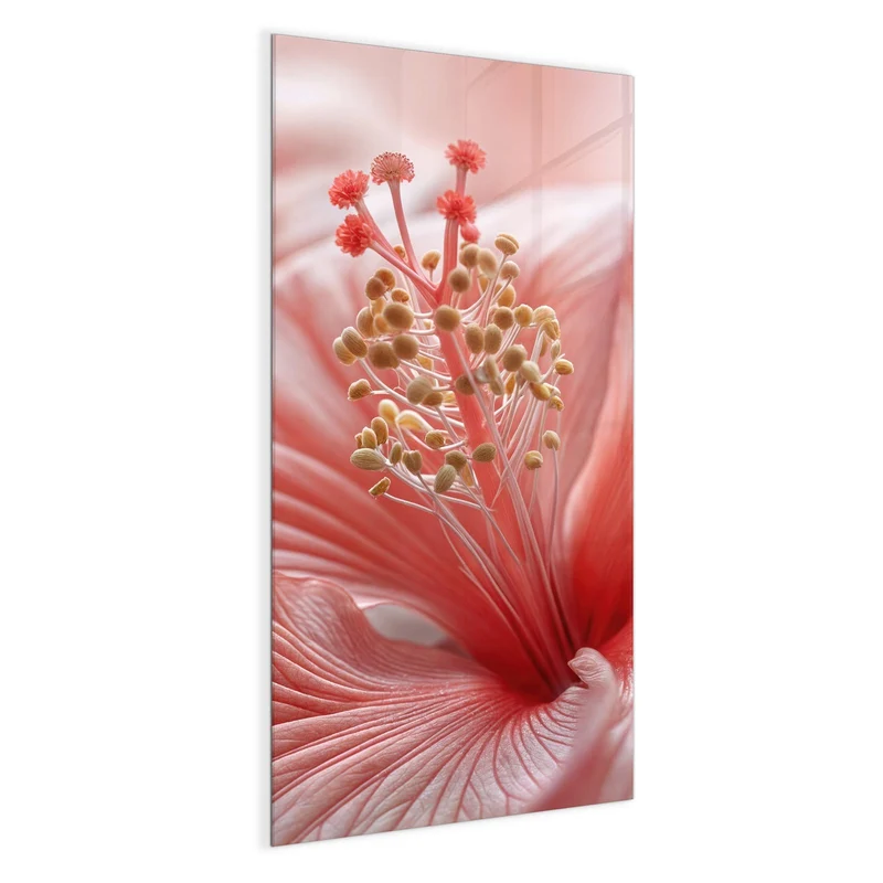 Magnettafel - Rosa Hibiskusblüte