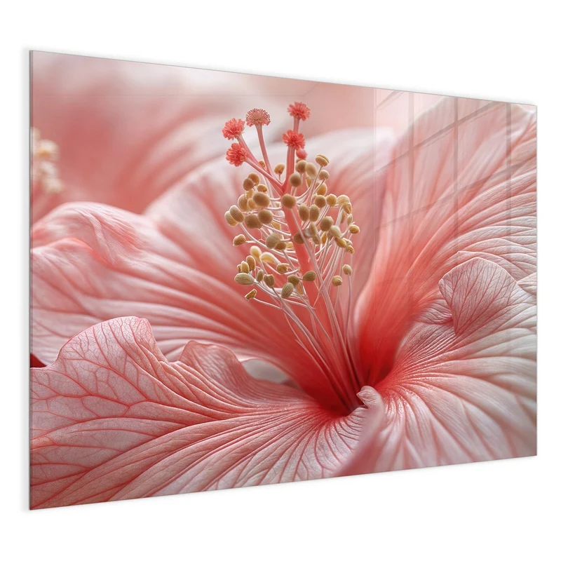 Magnettafel - Rosa Hibiskusblüte
