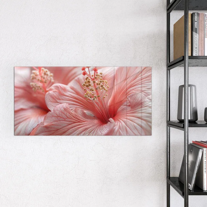 Magnettafel - Rosa Hibiskusblüte