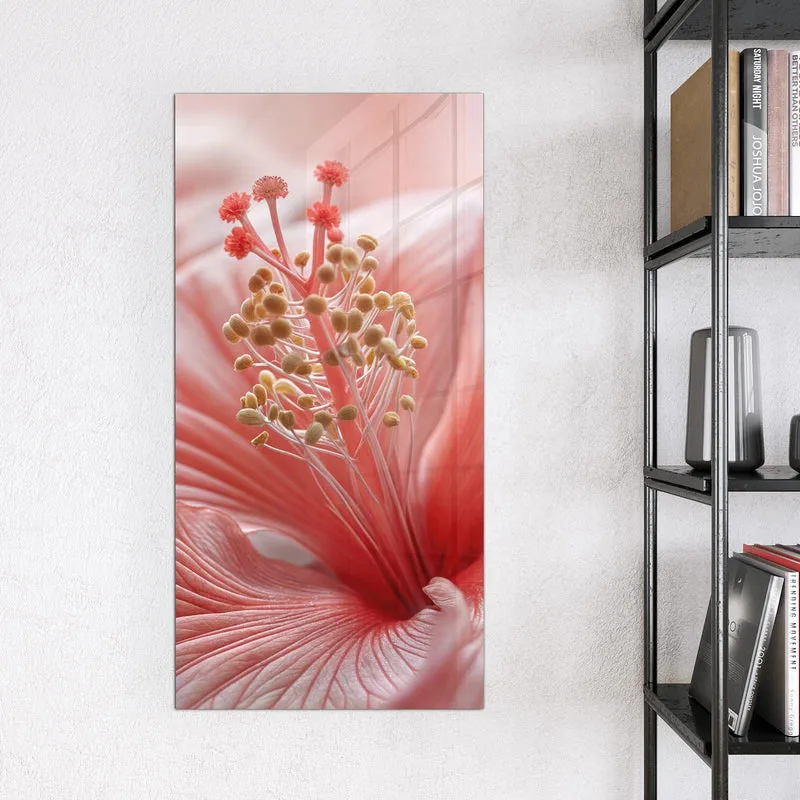 Magnettafel - Rosa Hibiskusblüte