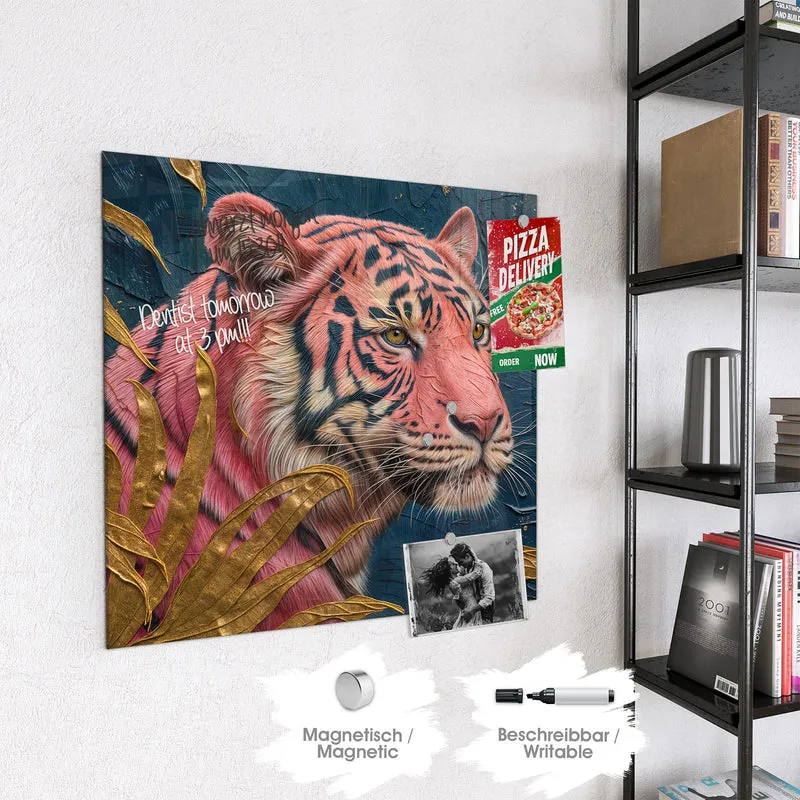 Magnettafel - Pinker Tiger