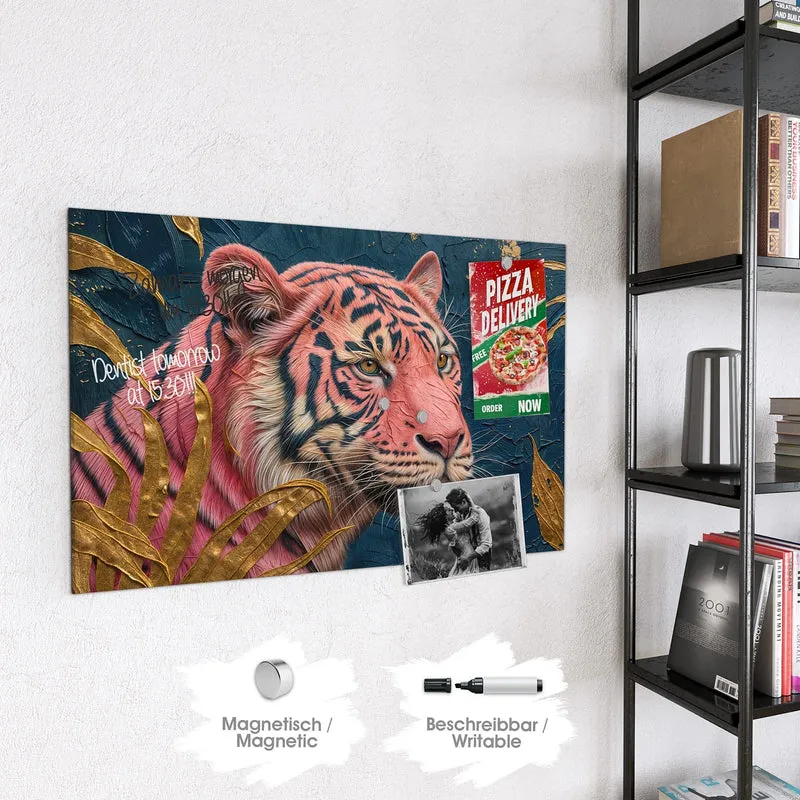 Magnettafel - Pinker Tiger