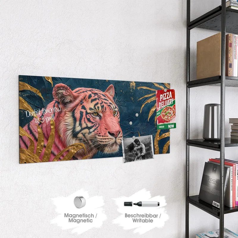Magnettafel - Pinker Tiger