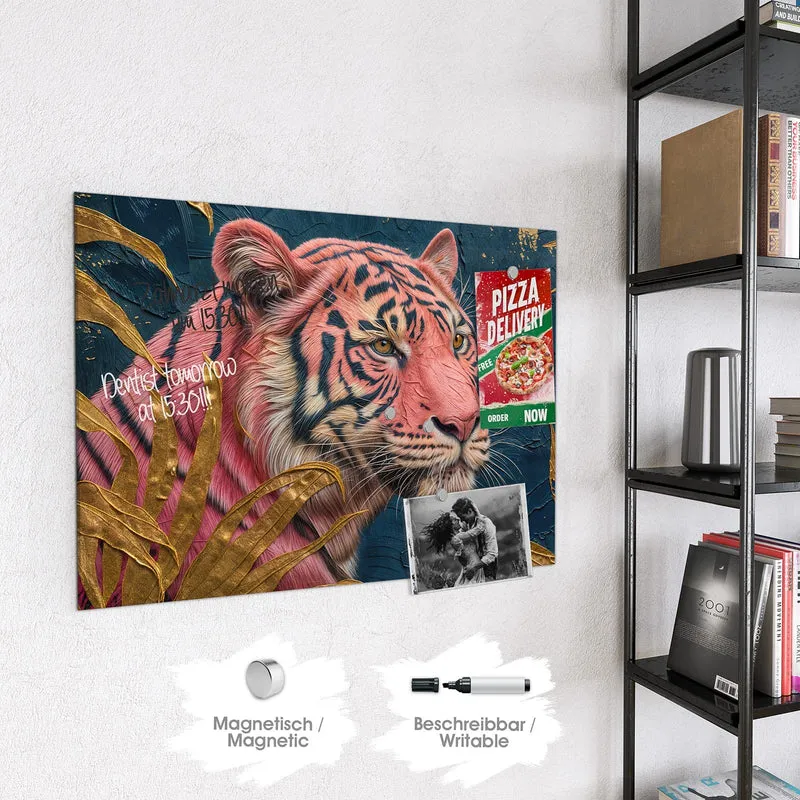 Magnettafel - Pinker Tiger