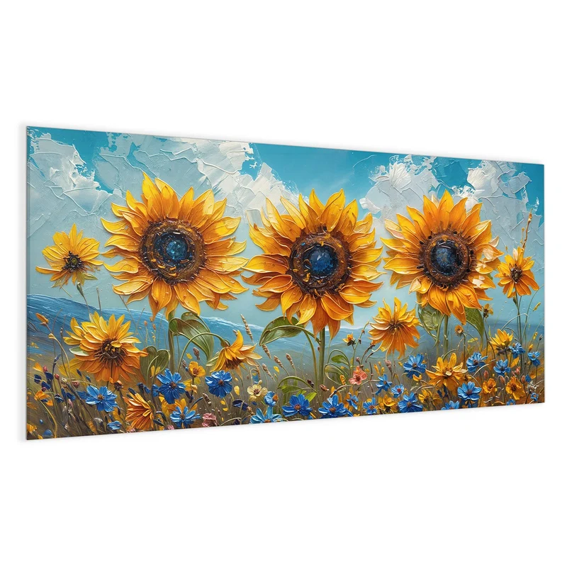 Magnettafel - Sonnenblumenwiese
