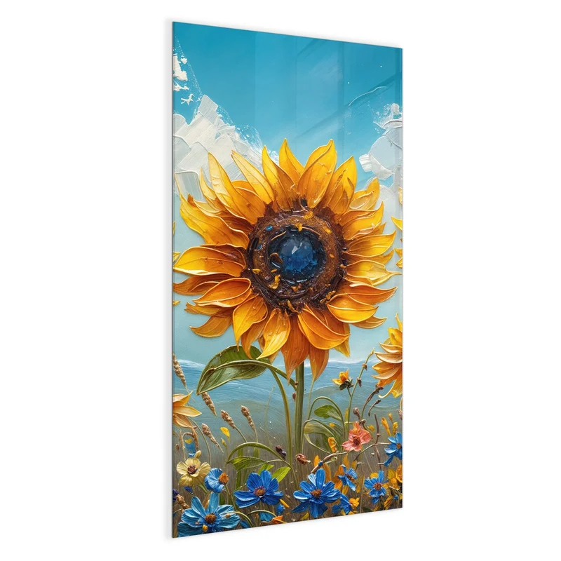 Magnettafel - Sonnenblumenwiese