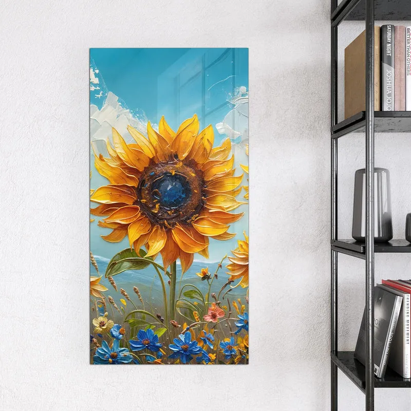 Magnettafel - Sonnenblumenwiese