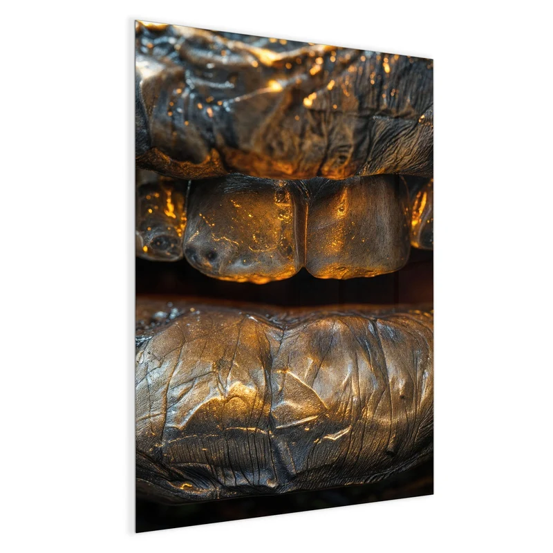 Magnettafel - Metallischer Mund