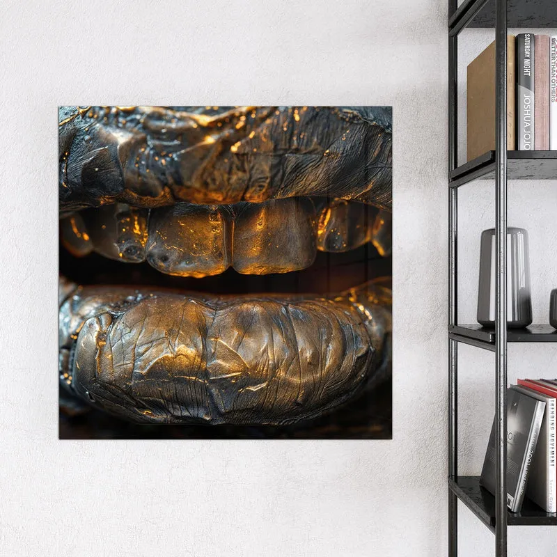 Magnettafel - Metallischer Mund