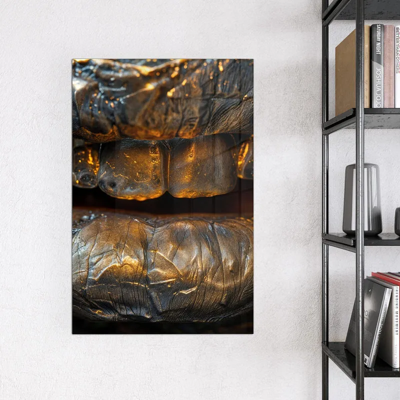 Magnettafel - Metallischer Mund