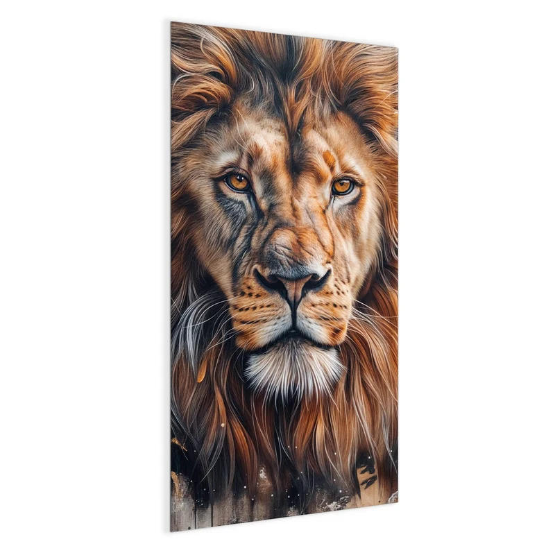 Magnettafel - Löwenporträt