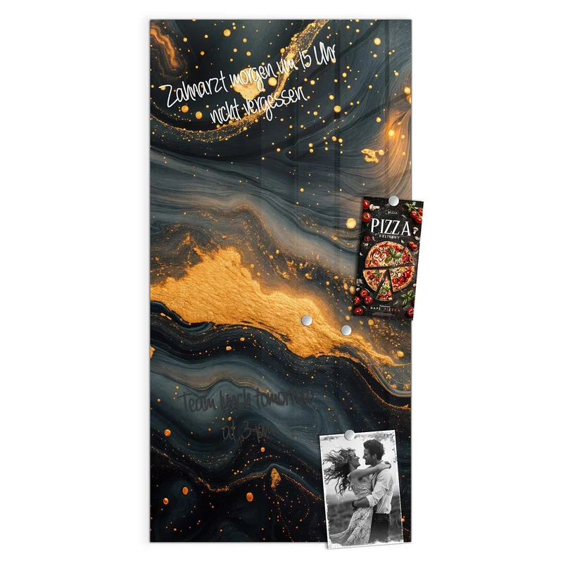 Magnettafel - Marmor mit Goldadern